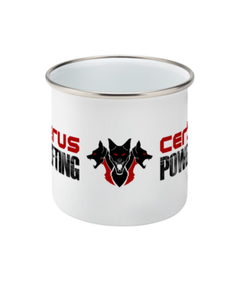 Powerlifting Enamel Mug